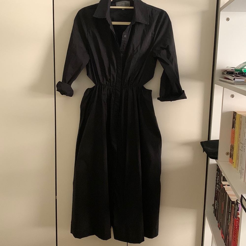 Anthropologie midi dress with pockets